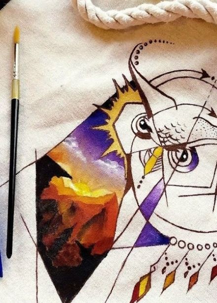 Роспись шопера. Мастер-класс