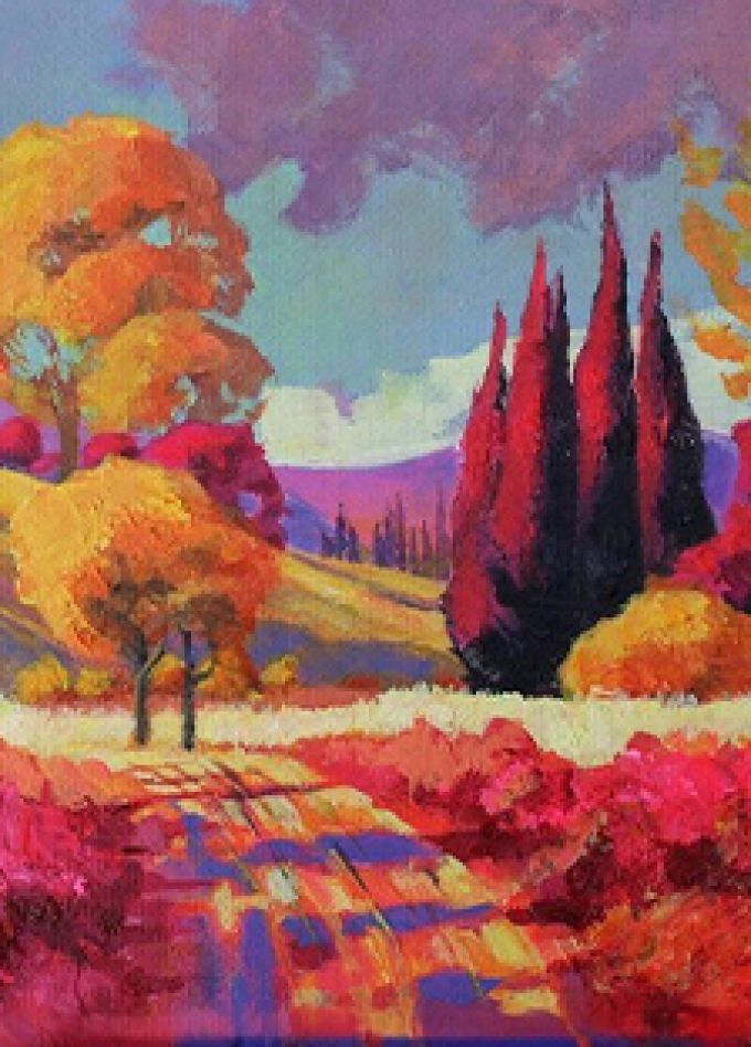 Осень в Крыму. Мастер-класс по живописи