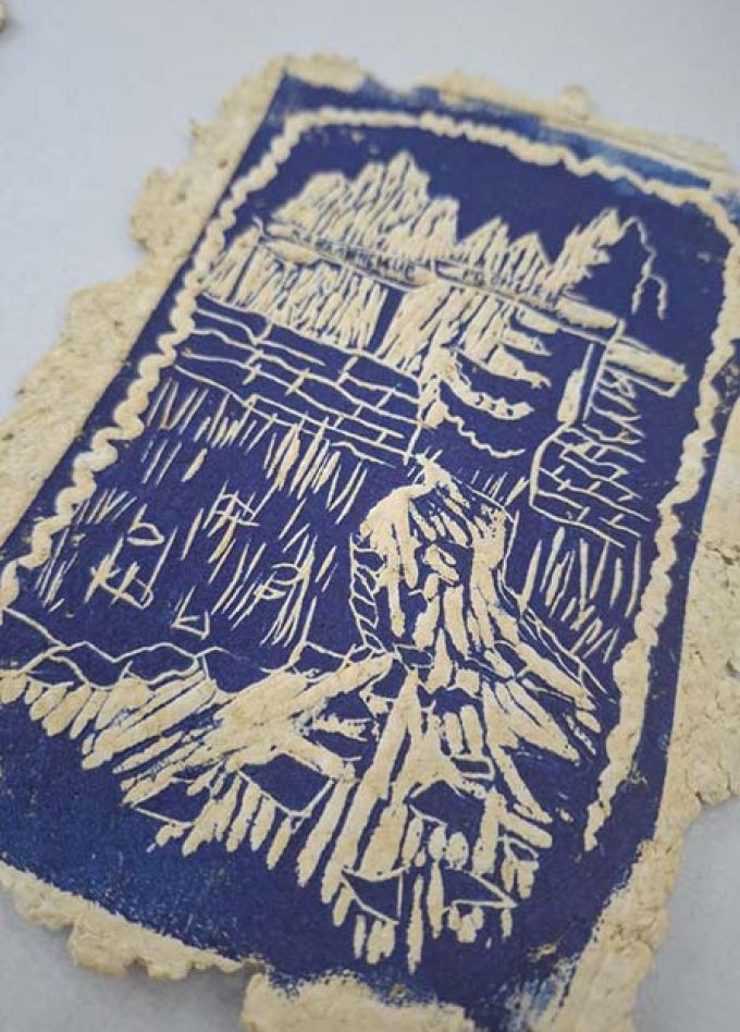 Новогодняя открытка. Мастер-класс