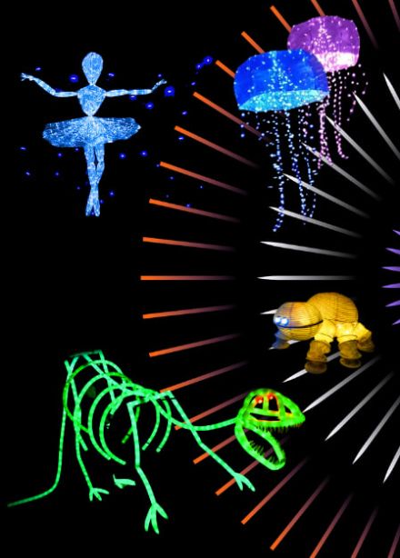 Единственное представление световых кукол