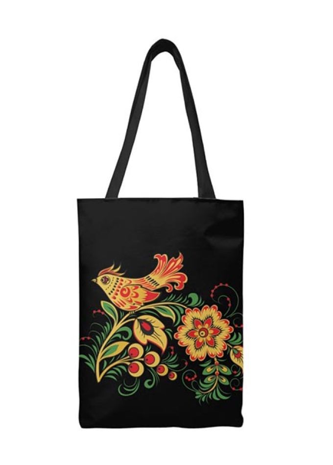 Традиционные узоры на современной сумке: роспись шоппера в стиле народных промыслов. Мастер-класс